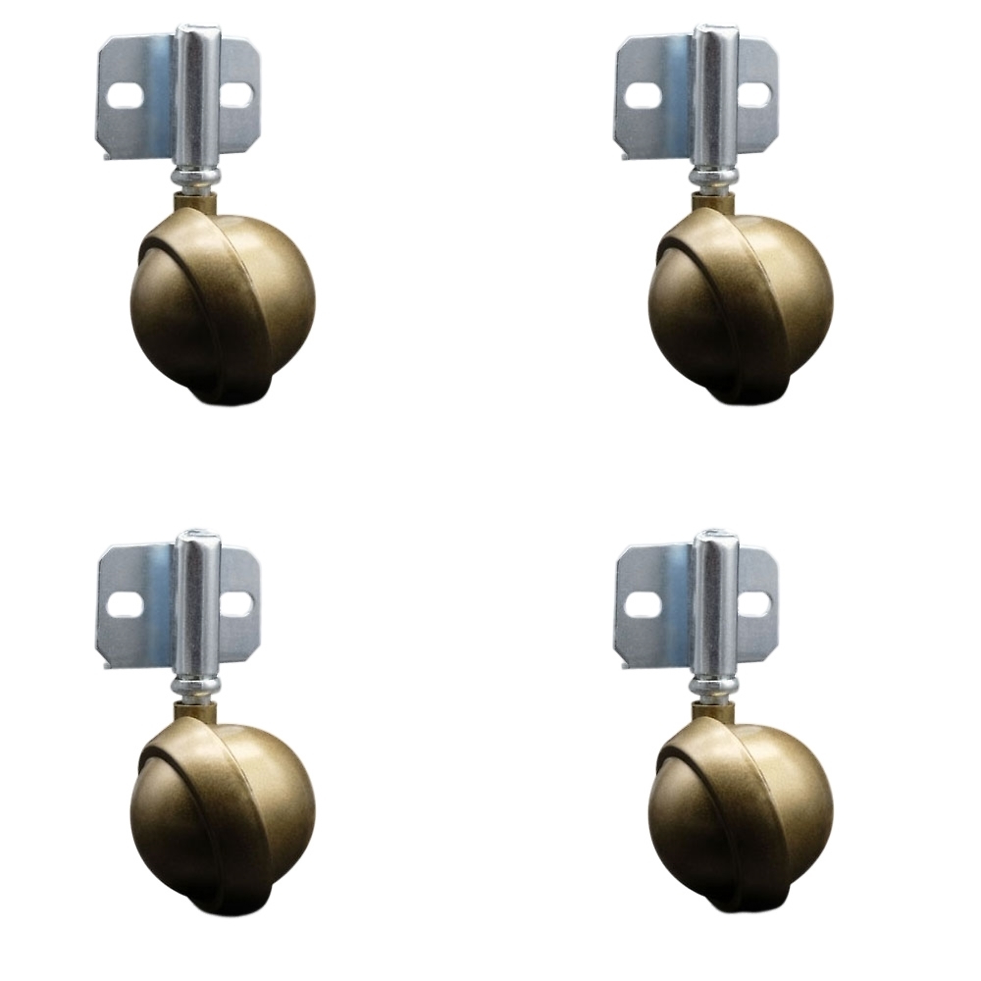 Service Caster, 2 1/2in. Stem Casters, Wheel Diameter 2.5 in, Caster Type Swivel, Package (qty.) 4, Model# SCC-GR01S25-DCS-WA-71678-4-CB180-4
